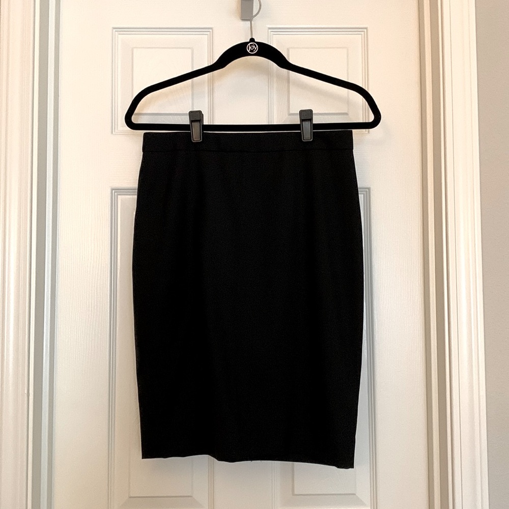 Black J Crew pencil skirt, size 2